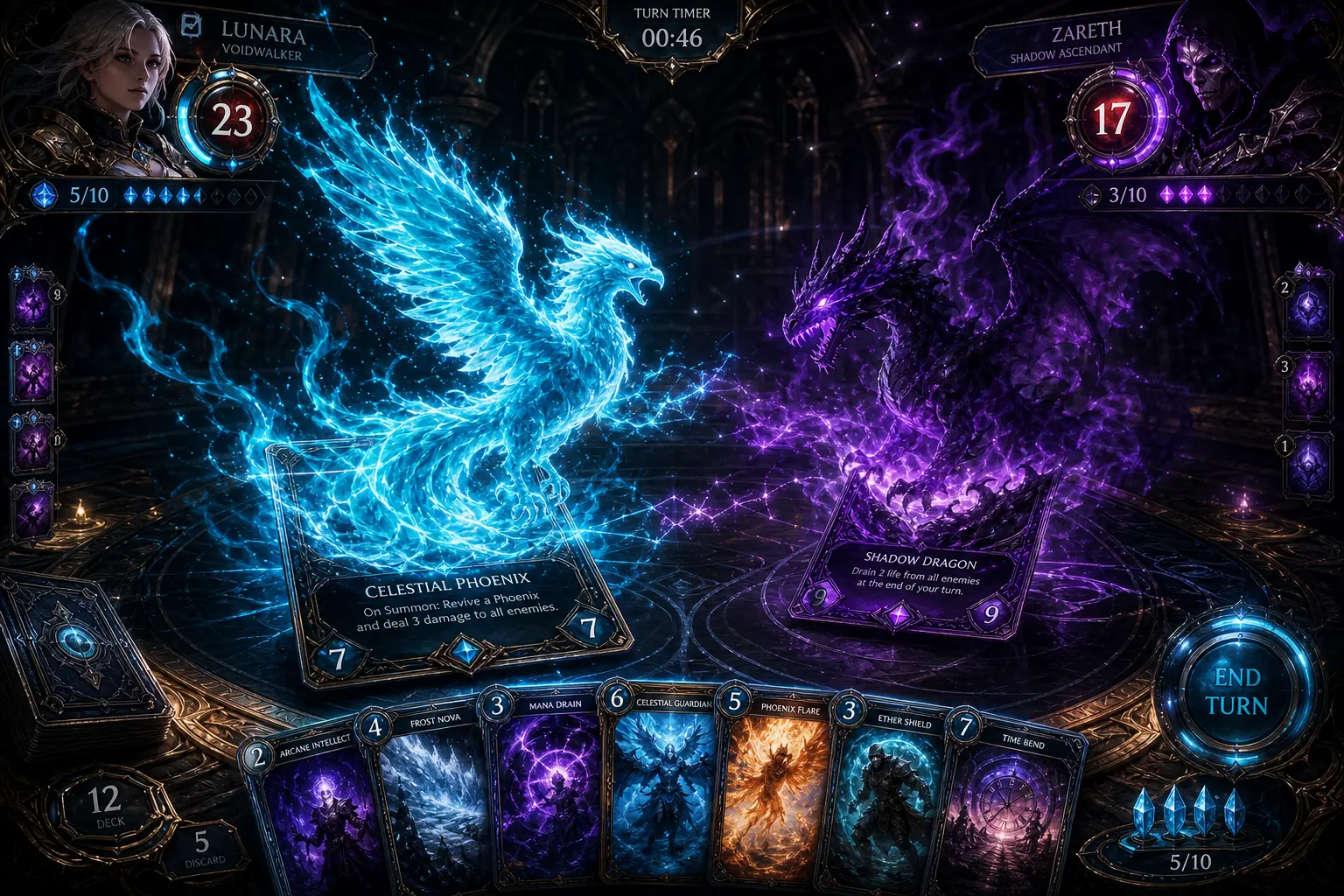 AI 遊戲視覺 — 魔法卡牌對決