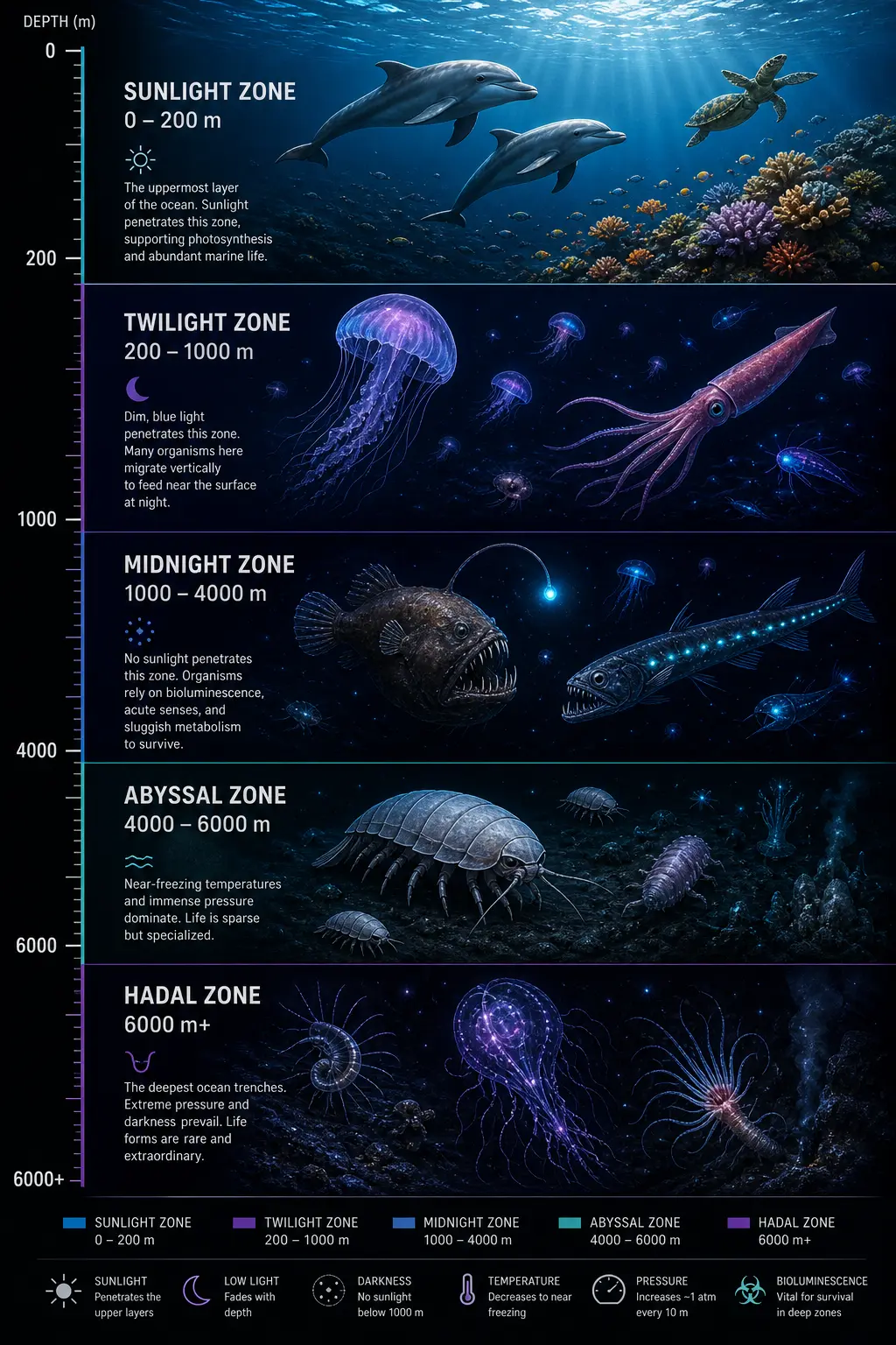 AI 資訊圖文 — 海洋深度生態