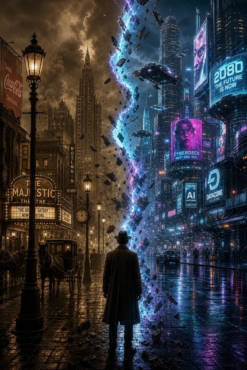 AI 概念藝術 — 時間裂縫