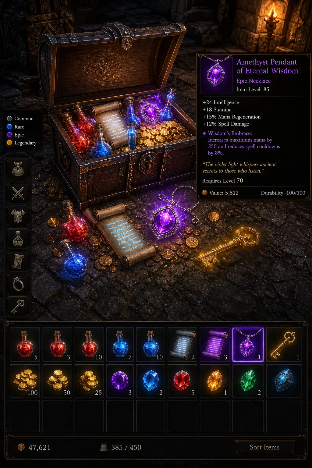 AI 遊戲視覺 — 寶箱戰利品