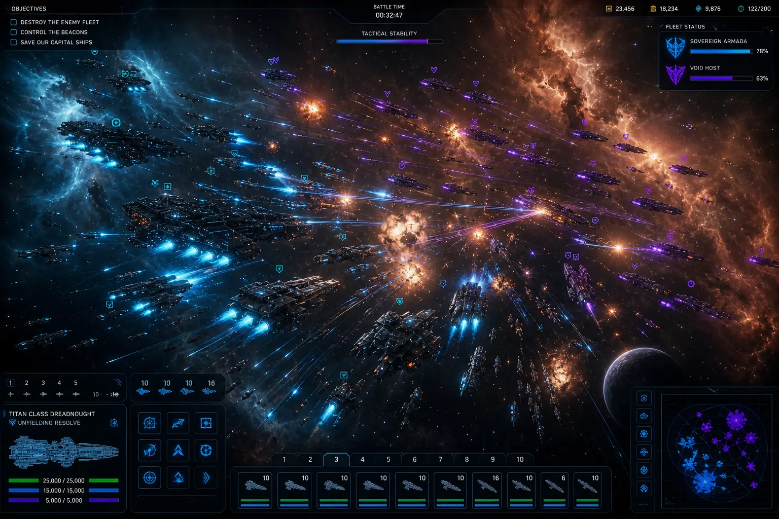 AI 遊戲視覺 — 星際艦隊戰