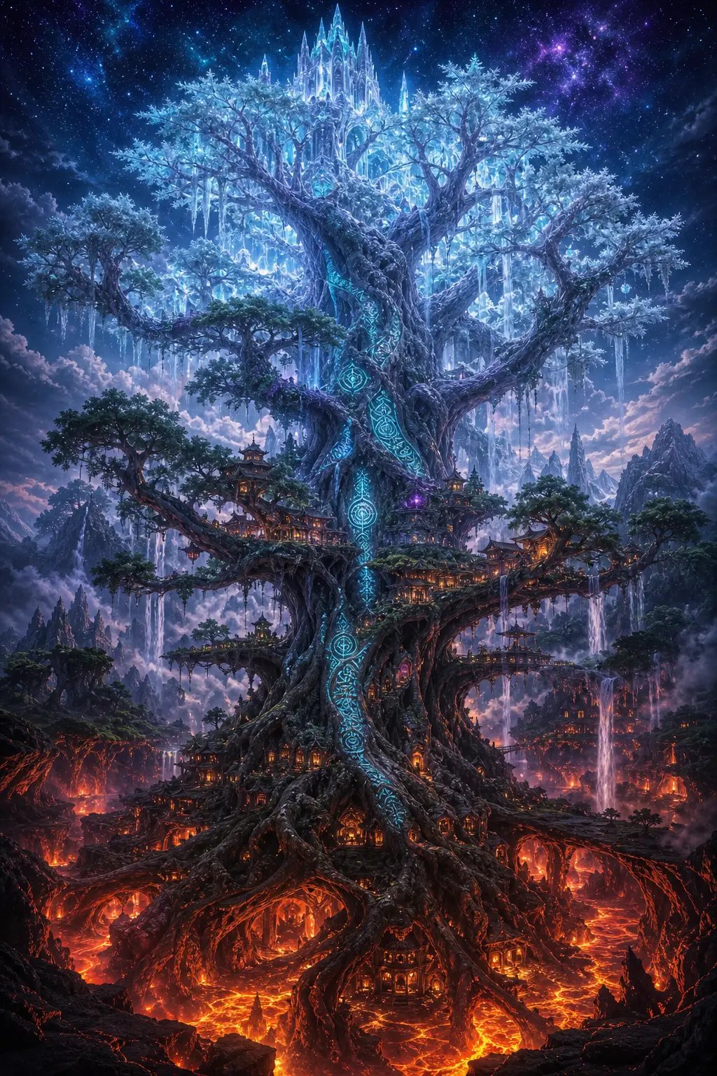 AI 概念藝術 — 世界樹